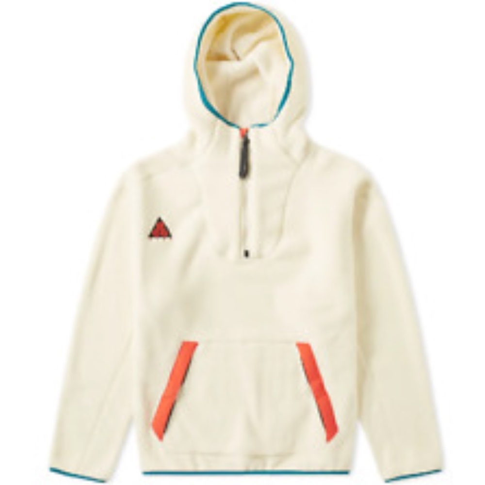 NIKE ACG CREAM SHERPA HOODIE, S